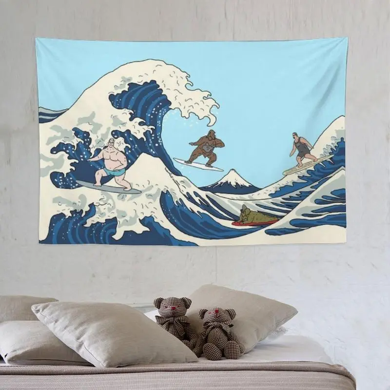 Big Lez Show Mike Nolan Themed Decorative Tapestry Wall Mural - 40x30in Cotton-Linen Light Print, Strong Synthetic Polyester Option, White Hanging Indoor Home Decor Supplies, Hand Wash Compatible