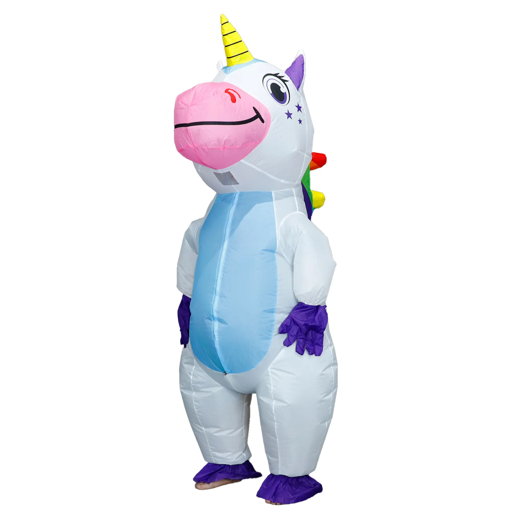 Women's Full-Body Unicorn Inflatable Cartoon Costume Suit, Festival Clothes, Halloween Cosplay Theatrical Costume Sets, Holiday Role-Playing Party Women's Clothes