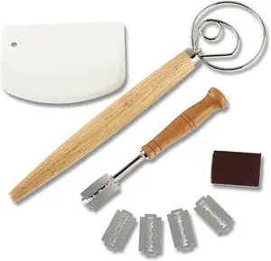 13 Inch Danish Dough Whisk with Dough Scraper, Dutch Bread Whisk with Stainless Steel Dough Hook, Sourdough Whisk for Baking, Bread Whisking Tool - Home Improvement.