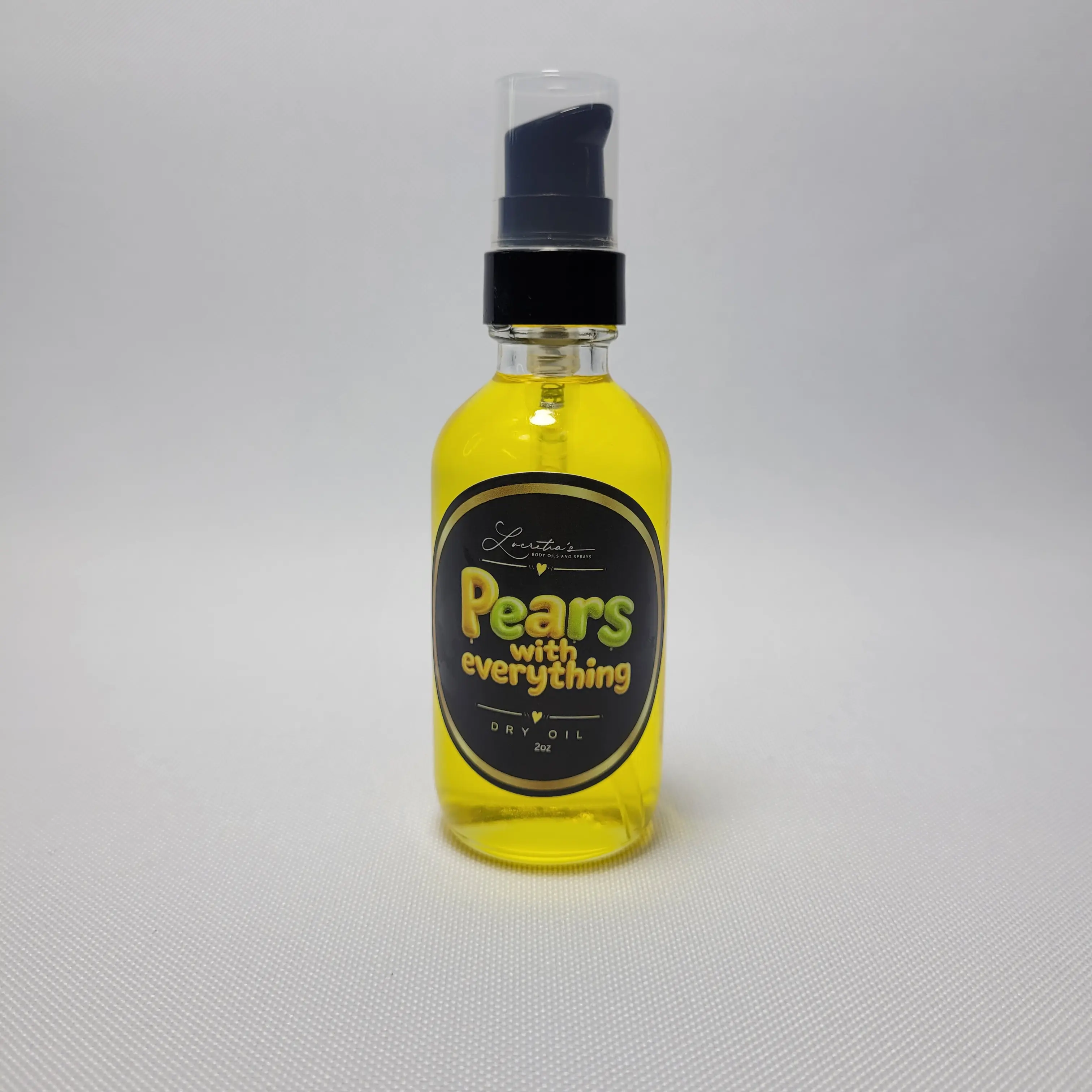 Pears with Everything 2oz Dry Oil - Body Care Oil with Fresh Pear Scent - Lightweight Formula for Daily Use - Soft & Silky Glow