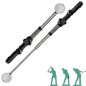 Golf Flexible Telescopic Sound Club, Golf Training Aids & Warmup Practice, Golf Grip Trainer and Swing Trainer. Great Gifts for Golfer.