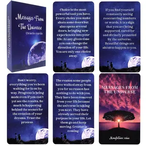 Messages from the Universe Oracle Cards, 1 Box Love, Finance, Career, Spiritual Advice, Personal Growth Oracle Deck, Tarot Card Decks, Help You Find Strength When You Are Down, Key Life Areas