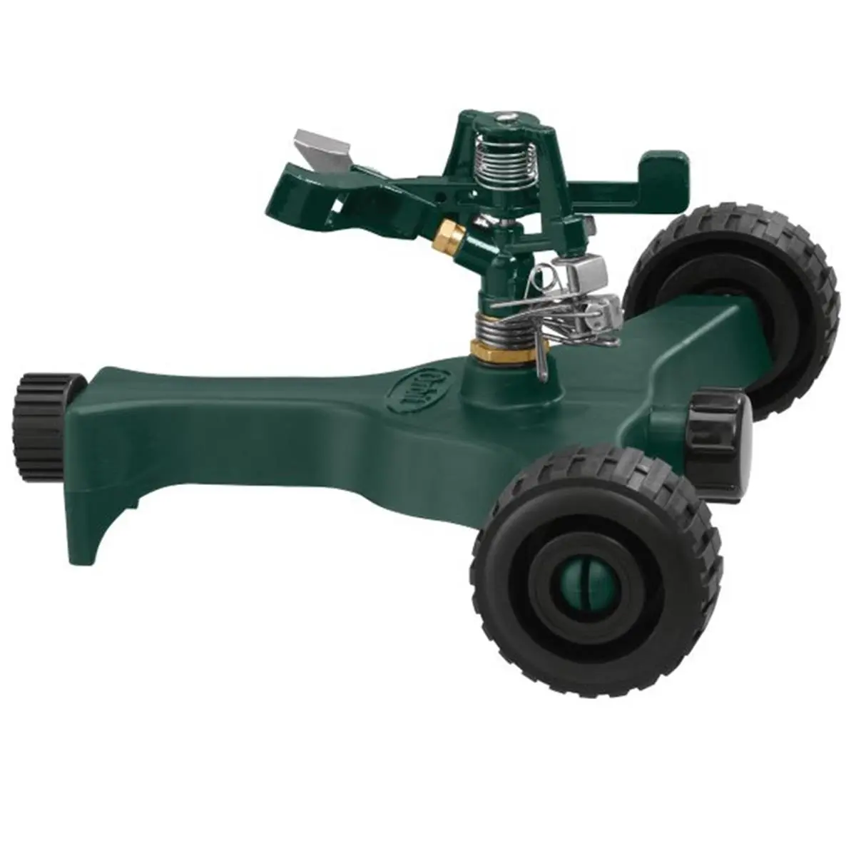 Orbit Irrigation 7005529 Plastic Wheeled Base Impact Sprinkler Head, 5670 sq. ft. Coverage, Outdoor Garden Watering Sprinklers, Sprinkler Head Sprinklers