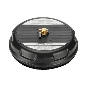 15" Pressure Washer Surface Cleaner 4 Wheels 3000 Max PSI Plastic Black