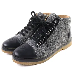 Pre-owned CHANEL Others Small Leather Goods Tweed Sneakers