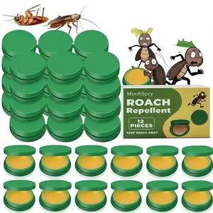MoonSpry Roach Repellent, Domestic Dormitory Kitchen Powerful Cleaning Cockroach Exterminator Cockroach Gel Bait Pest Control Kit Rodent Repellent Pouches for Indoor & Outdoor Multi-Surface Microfiber Floor Mop roach killer indoor infestation
