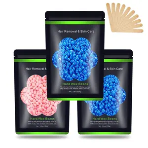 Wax Beads for Hair Removal 10.5 oz (300 g), Auperwel Hard Wax Beads for Sensitive Skin Brazilian, Face, Bikini, Eyebrow, Legs, Painless Waxing Beads for Women Men, 3 packs Wax Kit with 10 Wax Sticks esthetician summervibes☀️