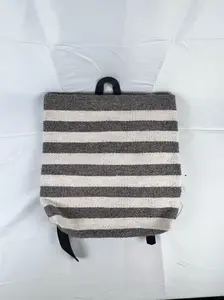 Sierra Stripes Wool Backpack – Handwoven Oaxacan Bag