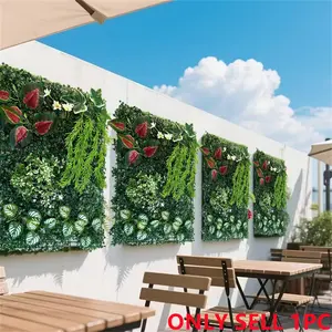 Artificial Plant Wall Panel, 1 Count Faux Plant Privacy Screen, Indoor & Outdoor Garden Yard Decoration, Home Decor Supplies