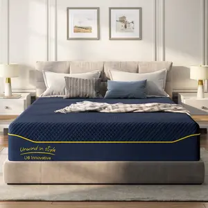 10/12/14 Inch Twin, Full, Queen, King Size, Cooling Gel Memory Foam Mattress with 3 Foam Layers, Medium Firm for Back Support And Pressure Relief, Breathable and The Cover Can Be Washed, Furniture Ergonomic, Certified Safe