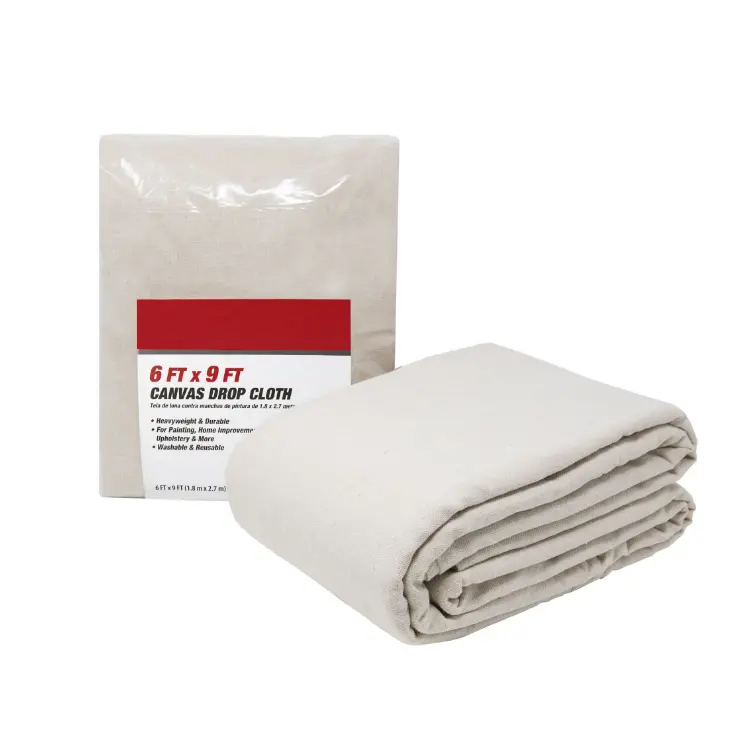 Canvas Drop Cloth, 6' x 9'' - Perfect for Home Organization Cleaning