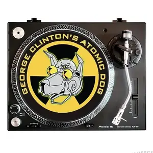 Graphic George Clinton's Atomic Dog Parliament Funkadelic Cartoon Turntable Slip Mat