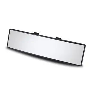Universal 11.81" Car Panoramic Convex Rearview Mirror, Wide Angle Real View for SUV & Truck, Reversible Passenger Mirror