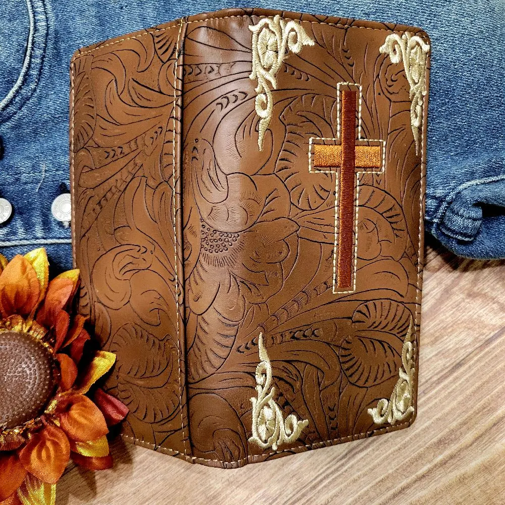 Cross Western wallet Cowboy wallet Religious wallet embossed look ...