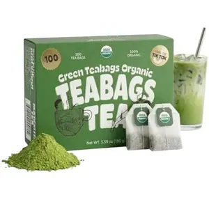 Matcha Teabags MatchaDNA Certified Organic Matcha Green Tea by MATCHA DNA - 100 Teabags Beverage