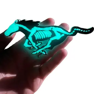 Mustang With Bones Emblem for 1996-2004 fourth (4th) Generation Mustang Grill Glow in the Dark Version