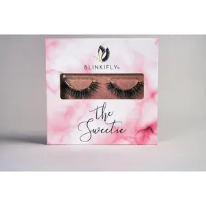 BlinkFly The Sweetie Eyelashes Extensions - Long, Natural Brown Color, Perfect for Makeup, Cosmetic Use, Ideal for Everyday Wear