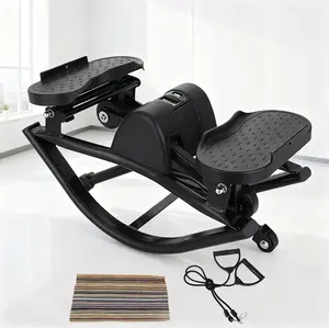 Rocking Fitness Stepper for Knees and Joints,Home Workout Machine,Rock Stepper Machine with Digital Display,Track Time,Reps,Calories for Legs,Glutes,Abs