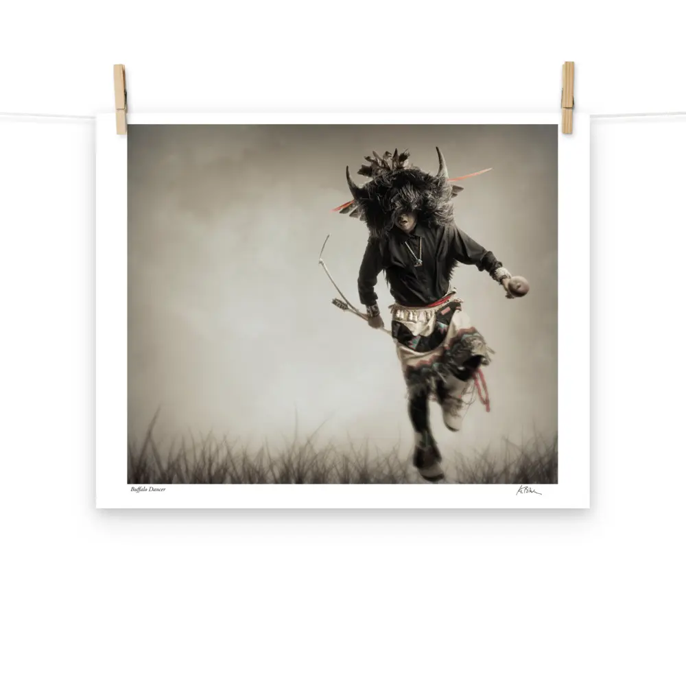 Buffalo Dancer 20x16 Matte Print - Museum Quality Home Decor Poster