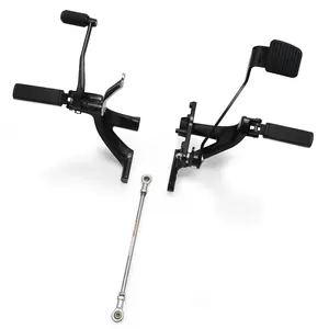 Extended Forward Control Kit W/defiance Footrest Foot Pegs For Harley Softail Street Bob Fxbb 114 Fxbbs Low Rider Fxlr 107 Fxlrs 117 2018-2023