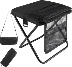 BougeRV Portable Folding Stool with Carry Bag Lightweight Collapsible Outdoor Chair for Travel BBQ Fishing Beach Picnic Camping Versatile and Comfortable Folding Lawn Chair