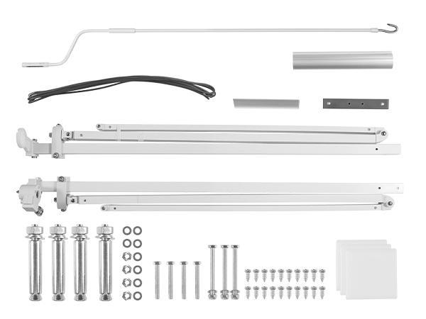 VEVOR Manual Retractable Awning, 11.5' x 9.8' Outdoor Patio Awning Retractable Sun Shade, Patio Door Window Water-Resistant Polyester Sunshade Shelter with Crank Handle for Deck, Balcony, Yard, Gray