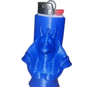 Anibus Bic Lighter Case - Blue 3D Printed Protective Holder for Bic Lighters