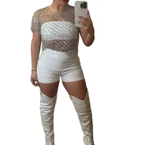 Belinda Full Stone Shorts Bottoms for Women - Stretchy Material for Comfort - Casual