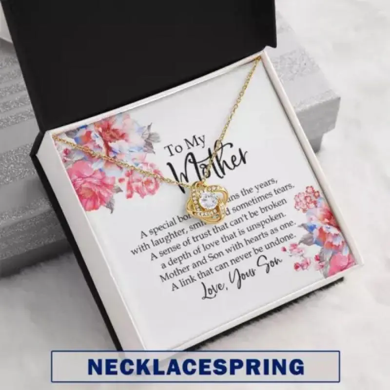 Mom Necklace, Mother Son Necklace, Presents For Mom Gifts, Custom Necklace