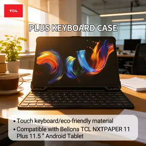 TCL NXTPAPER 11 Plus Keyboard Case – Detachable Design, Multi-Angle Stand, Magnetic + Clip-in Support, Slim & Portable, Long-Lasting Battery