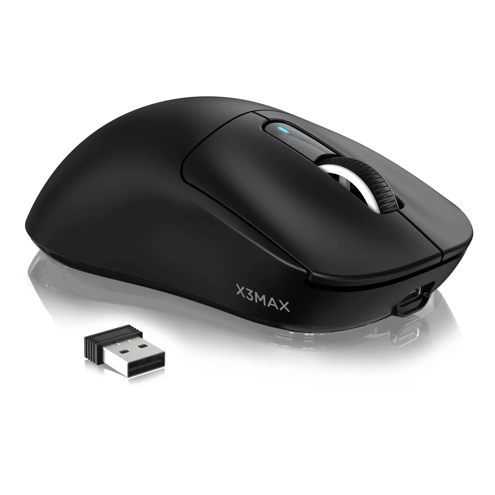 ATTACK SHARK X3MAX Wireless Gaming Mouse,PixArt PAW3950 42000 DPI,49g Ultralight Tri-Mode(BT5.4/2.4GHz/Wired), 1K Polling Rate Programmable Computer Mice for PC/MAC/Win triple mode lightweight  Mouse tiktokshopbacktoschool