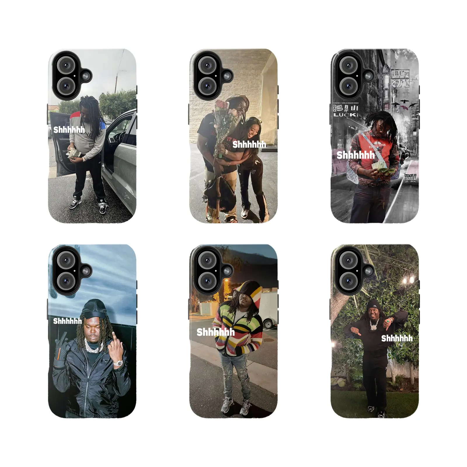 LUCKI Shhhhhh Tough Phone Case, The Ultimate Meme Phone Cover for iPhone 11, 12, 13, 14, 15, 16, 17 Pro Max Plus Models. Enjoy Premium Drop Protection and Unique Style