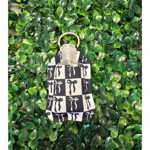 Black & White Bows Hand Sanitizer Holder