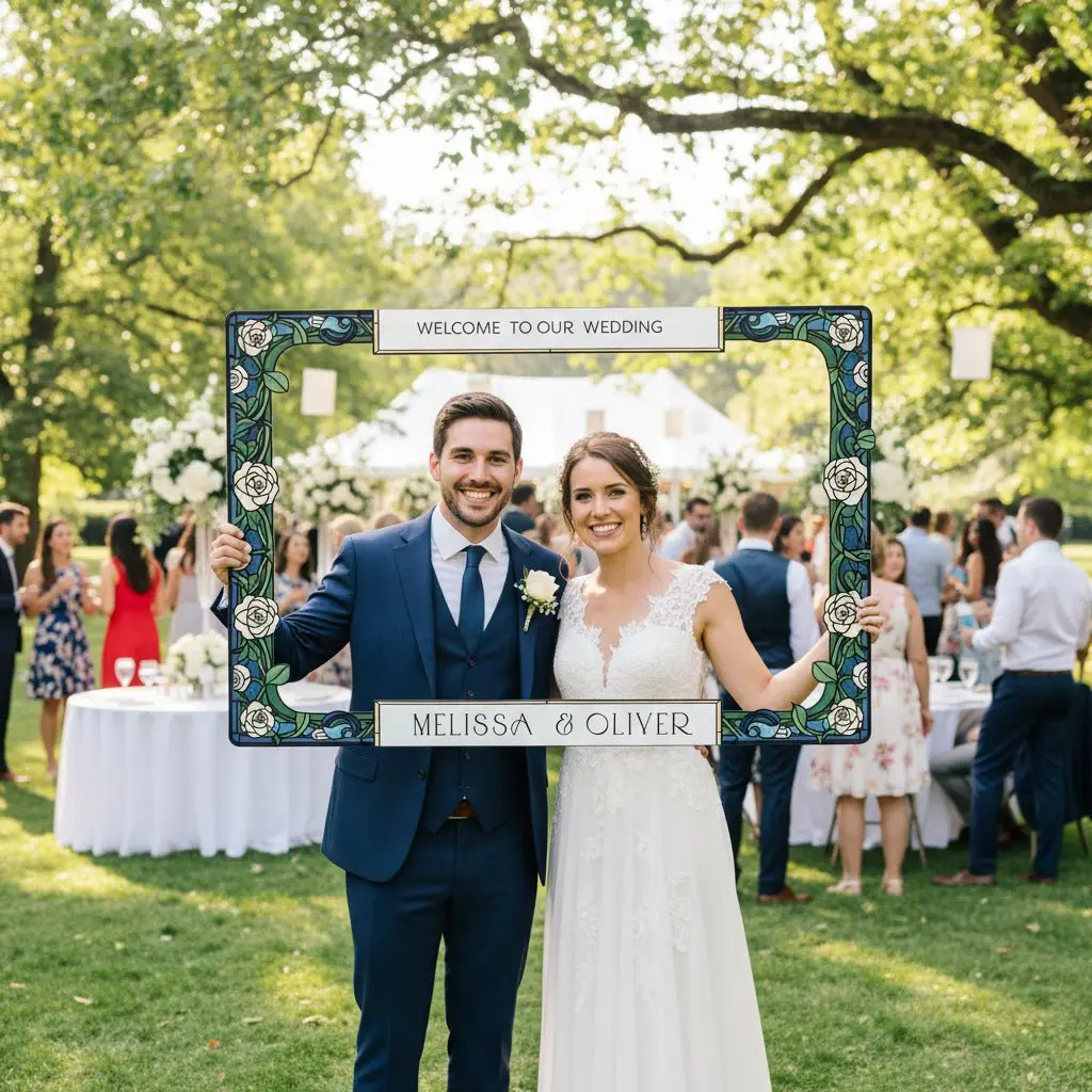 Personalized Wedding Photo Booth Frame