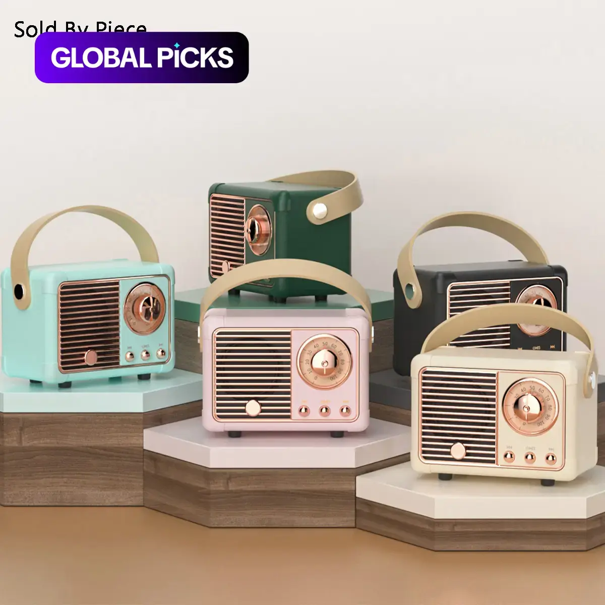 Vintage Style Wireless Bluetooth-Compatible Speaker, Multipurpose Portable Mini Speaker with Built-in Microphone, Music Player for Home Office Outdoor Travel, Valentine's Day Gift, Wireless Speakers #GLOBAL PICKS