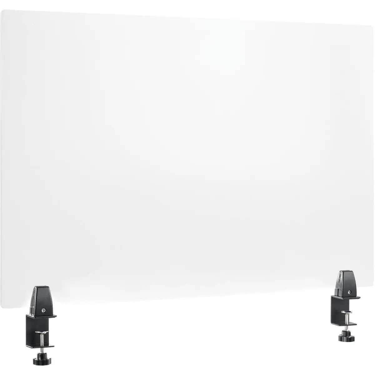 24 x 36 in. Interion Mounted Clear Frameless Desk Divider