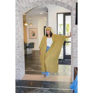 Alyssa Poncho with Head Wrap/ Belt