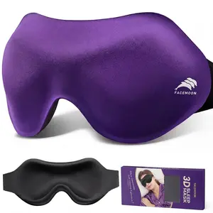 Sleep Mask for Side Sleepers, 3D Contoured Eye Mask for Lash Extensions, Light Blocking Travel Eye Mask, Soft No Pressure Blindfold for Women, Ideal for Airplane & Sleep