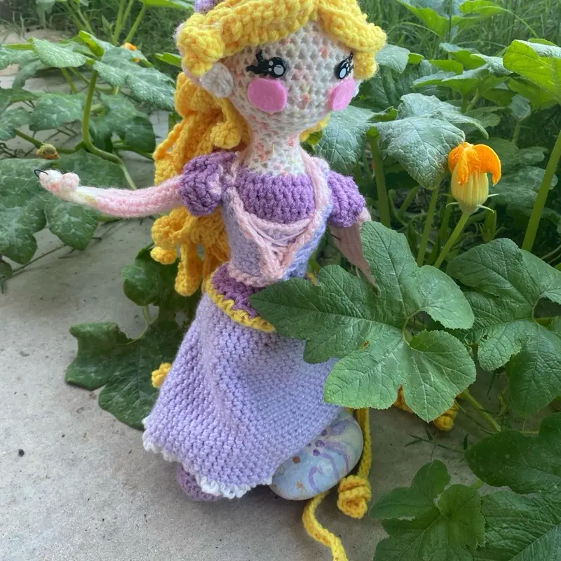 Princess crochet doll