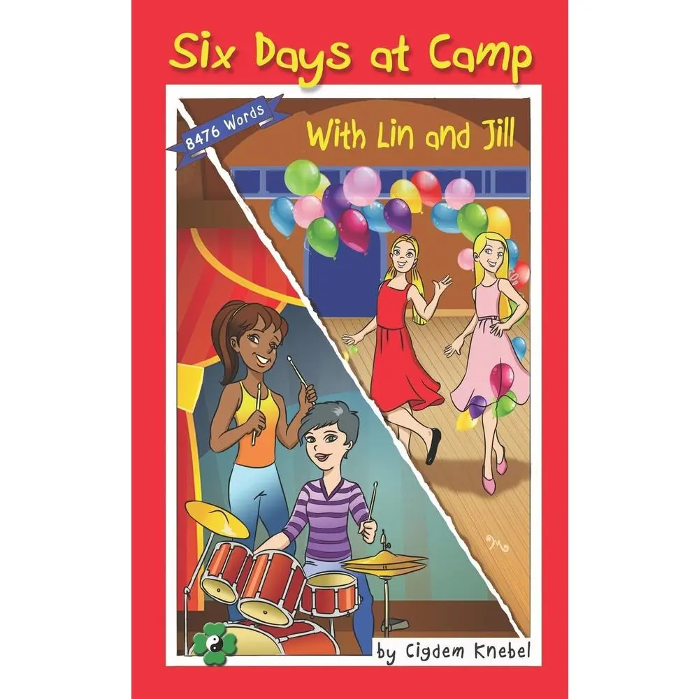 USED Book - Six Days at Camp with Lin and Jill: Decodable Chapter Book by Knebel, Cigdem (Paperback) - english