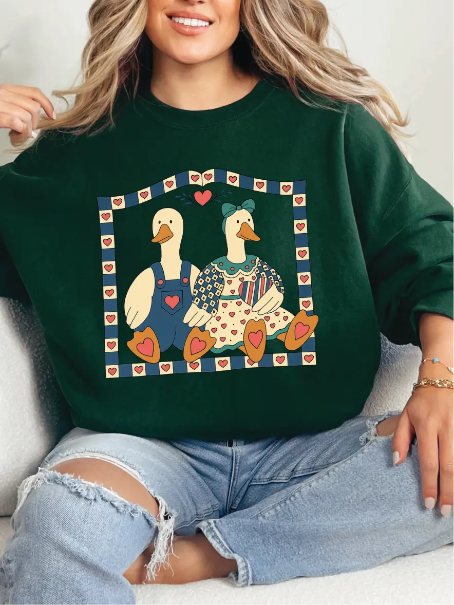 Heart-to-Heart ~ Unisex Crewneck Sweatshirts Printed in the USA