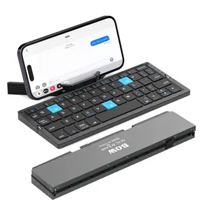 Portable Thin Magic Foldable Wireless Keyboard Fit For PC Mac Tablet phone iOS Android iphone 16/15/14/13/12/11 ipad pro/air/mini