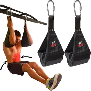 Ab Slings Straps - -Resistant Heavy Duty Pair for Pull Up Bar   Raiser Fitness - Ab Exercise Equipment, Superb Arm Padding for   Workout Equipment
