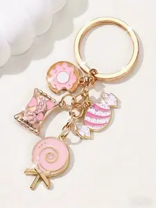 Cute Elegant Simple Design Style Zinc Alloy Keychain, Mini Candy Charm Bag Decoration, Perfect Gift for Girls, All Seasons