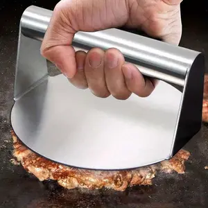 Durable Stainless Steel Burger Press Machine, Perfect for Making Burgers, Patties, and Steaks, Easy-To-Use BBQ Tool for Kitchen & Outdoor Cooking