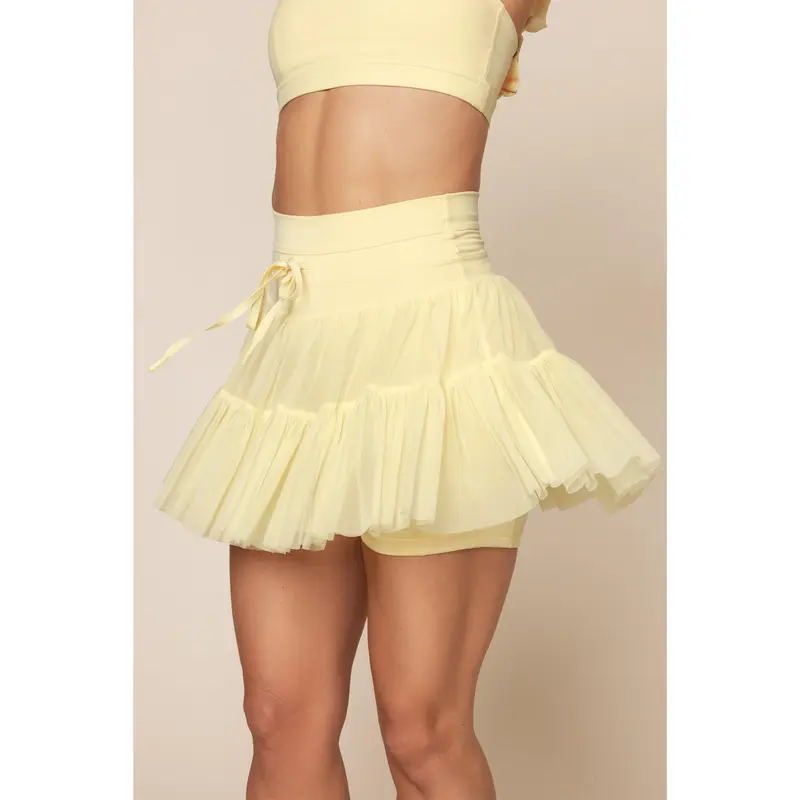 Pirouette Skort - Buttercream