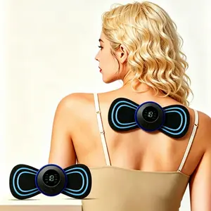 Portable EMS Smart Mini Massage Patch, 8-Mode Muscle Stimulator for Cervical Spine, Shoulder and Neck Relief (Sports & Outdoor Fitness Massage Belt Accessory) Stim Tool Workout Enhancer