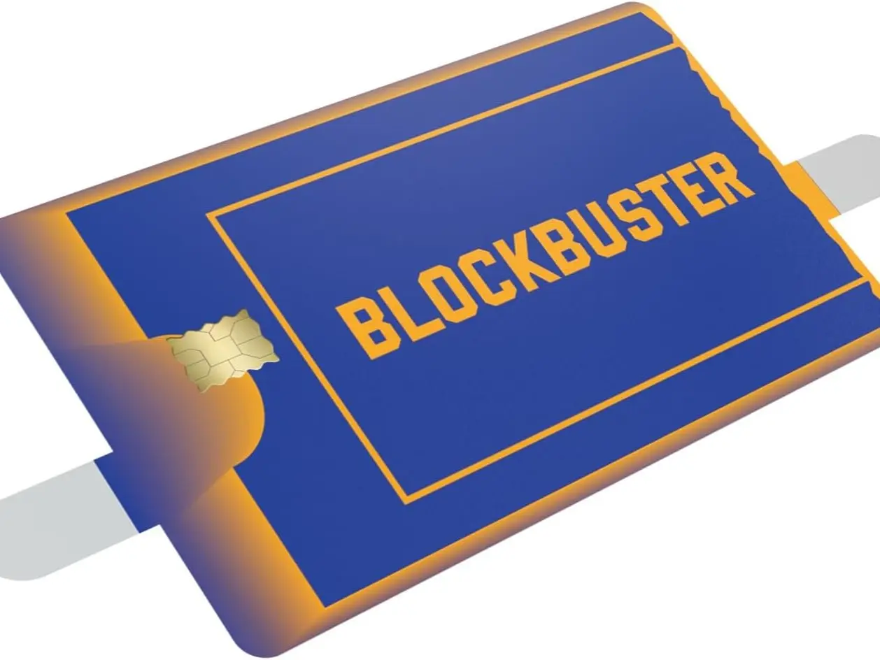 2 PACK Blockbuster Platinum Credit Card Skin