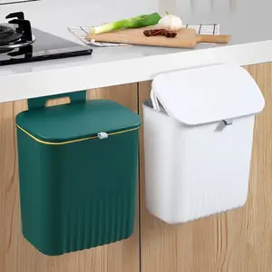 Kitchen Hanging Trash Can, Creative Wall-Mounted Waste Bin, Cabinet Door Storage Bucket, Home Use Garbage Container, Household Waste Bin