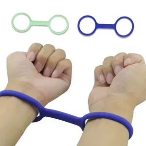 Durable Silicone Rubber Handcuffs for Adults, Perfect Prank & Game Toy with Flexible Design, Non-Toxic Material, Ideal for Role-Playing Games